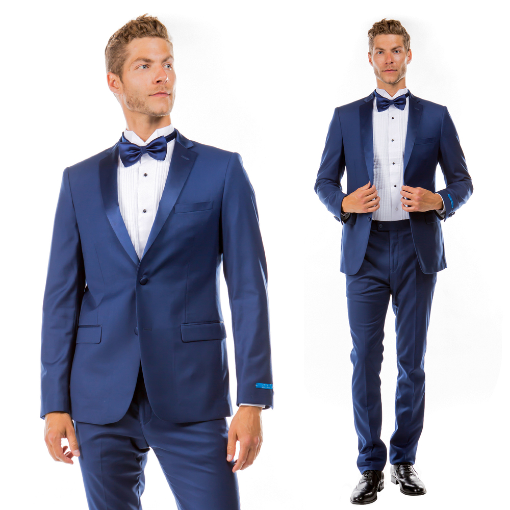 Hybrid Fit 2pc Notch Lapel Tuxedo by Sean Alexander, Indigo